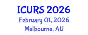 International Conference on Urban Regeneration and Sustainability (ICURS) February 01, 2026 - Melbourne, Australia