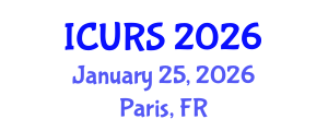 International Conference on Urban Regeneration and Sustainability (ICURS) January 25, 2026 - Paris, France