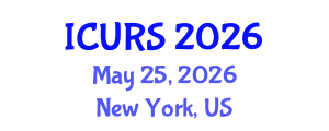International Conference on Urban Regeneration and Sustainability (ICURS) May 25, 2026 - New York, United States International Conference on Urban Regeneration and Sustainability (ICURS) May 25, 2026 - New York, United States