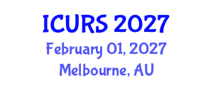 International Conference on Urban Regeneration and Sustainability (ICURS) February 01, 2027 - Melbourne, Australia International Conference on Urban Regeneration and Sustainability (ICURS) February 01, 2027 - Melbourne, Australia