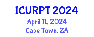 International Conference on Urban, Regional Planning and Transportation (ICURPT) April 11, 2024 - Cape Town, South Africa