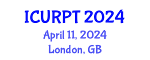 International Conference on Urban, Regional Planning and Transportation (ICURPT) April 11, 2024 - London, United Kingdom