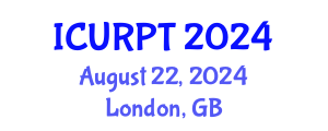 International Conference on Urban, Regional Planning and Transportation (ICURPT) August 22, 2024 - London, United Kingdom