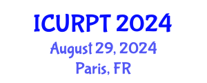 International Conference on Urban, Regional Planning and Transportation (ICURPT) August 29, 2024 - Paris, France
