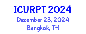 International Conference on Urban, Regional Planning and Transportation (ICURPT) December 23, 2024 - Bangkok, Thailand