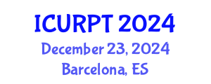 International Conference on Urban, Regional Planning and Transportation (ICURPT) December 23, 2024 - Barcelona, Spain