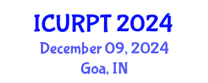 International Conference on Urban, Regional Planning and Transportation (ICURPT) December 09, 2024 - Goa, India