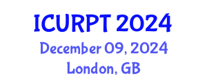 International Conference on Urban, Regional Planning and Transportation (ICURPT) December 09, 2024 - London, United Kingdom
