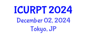 International Conference on Urban, Regional Planning and Transportation (ICURPT) December 02, 2024 - Tokyo, Japan
