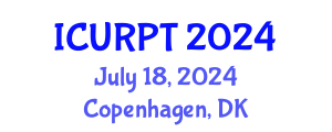 International Conference on Urban, Regional Planning and Transportation (ICURPT) July 18, 2024 - Copenhagen, Denmark