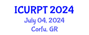 International Conference on Urban, Regional Planning and Transportation (ICURPT) July 04, 2024 - Corfu, Greece