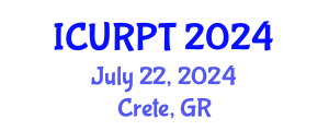 International Conference on Urban, Regional Planning and Transportation (ICURPT) July 22, 2024 - Crete, Greece