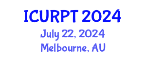 International Conference on Urban, Regional Planning and Transportation (ICURPT) July 22, 2024 - Melbourne, Australia