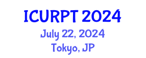 International Conference on Urban, Regional Planning and Transportation (ICURPT) July 22, 2024 - Tokyo, Japan