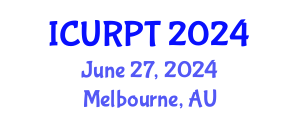 International Conference on Urban, Regional Planning and Transportation (ICURPT) June 27, 2024 - Melbourne, Australia