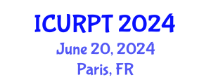 International Conference on Urban, Regional Planning and Transportation (ICURPT) June 20, 2024 - Paris, France