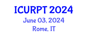 International Conference on Urban, Regional Planning and Transportation (ICURPT) June 03, 2024 - Rome, Italy
