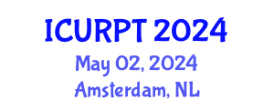 International Conference on Urban, Regional Planning and Transportation (ICURPT) May 02, 2024 - Amsterdam, Netherlands