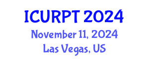 International Conference on Urban, Regional Planning and Transportation (ICURPT) November 11, 2024 - Las Vegas, United States