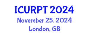 International Conference on Urban, Regional Planning and Transportation (ICURPT) November 25, 2024 - London, United Kingdom
