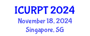 International Conference on Urban, Regional Planning and Transportation (ICURPT) November 18, 2024 - Singapore, Singapore