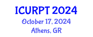 International Conference on Urban, Regional Planning and Transportation (ICURPT) October 17, 2024 - Athens, Greece