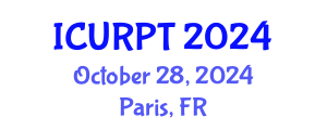 International Conference on Urban, Regional Planning and Transportation (ICURPT) October 28, 2024 - Paris, France