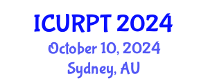 International Conference on Urban, Regional Planning and Transportation (ICURPT) October 10, 2024 - Sydney, Australia