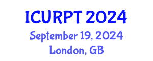 International Conference on Urban, Regional Planning and Transportation (ICURPT) September 19, 2024 - London, United Kingdom