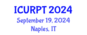 International Conference on Urban, Regional Planning and Transportation (ICURPT) September 19, 2024 - Naples, Italy
