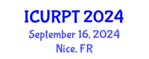 International Conference on Urban, Regional Planning and Transportation (ICURPT) September 16, 2024 - Nice, France