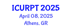International Conference on Urban, Regional Planning and Transportation (ICURPT) April 08, 2025 - Athens, Greece