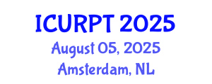 International Conference on Urban, Regional Planning and Transportation (ICURPT) August 05, 2025 - Amsterdam, Netherlands