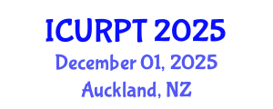 International Conference on Urban, Regional Planning and Transportation (ICURPT) December 01, 2025 - Auckland, New Zealand