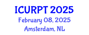 International Conference on Urban, Regional Planning and Transportation (ICURPT) February 08, 2025 - Amsterdam, Netherlands