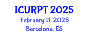 International Conference on Urban, Regional Planning and Transportation (ICURPT) February 11, 2025 - Barcelona, Spain