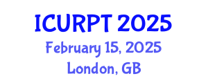 International Conference on Urban, Regional Planning and Transportation (ICURPT) February 15, 2025 - London, United Kingdom