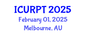 International Conference on Urban, Regional Planning and Transportation (ICURPT) February 01, 2025 - Melbourne, Australia