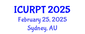 International Conference on Urban, Regional Planning and Transportation (ICURPT) February 25, 2025 - Sydney, Australia