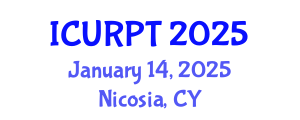 International Conference on Urban, Regional Planning and Transportation (ICURPT) January 14, 2025 - Nicosia, Cyprus