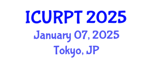 International Conference on Urban, Regional Planning and Transportation (ICURPT) January 07, 2025 - Tokyo, Japan