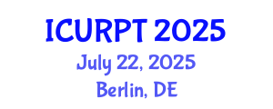 International Conference on Urban, Regional Planning and Transportation (ICURPT) July 22, 2025 - Berlin, Germany