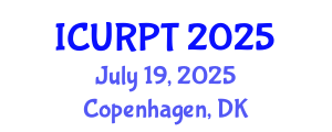 International Conference on Urban, Regional Planning and Transportation (ICURPT) July 19, 2025 - Copenhagen, Denmark