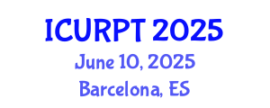 International Conference on Urban, Regional Planning and Transportation (ICURPT) June 10, 2025 - Barcelona, Spain