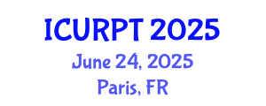 International Conference on Urban, Regional Planning and Transportation (ICURPT) June 24, 2025 - Paris, France