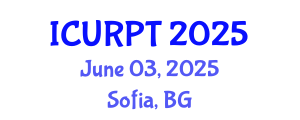 International Conference on Urban, Regional Planning and Transportation (ICURPT) June 03, 2025 - Sofia, Bulgaria