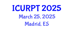 International Conference on Urban, Regional Planning and Transportation (ICURPT) March 25, 2025 - Madrid, Spain