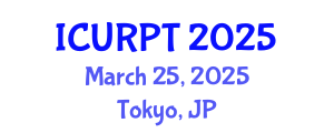 International Conference on Urban, Regional Planning and Transportation (ICURPT) March 25, 2025 - Tokyo, Japan