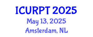 International Conference on Urban, Regional Planning and Transportation (ICURPT) May 13, 2025 - Amsterdam, Netherlands