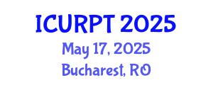 International Conference on Urban, Regional Planning and Transportation (ICURPT) May 17, 2025 - Bucharest, Romania